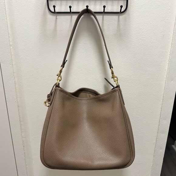 Coach Cary Shoulder Bag - Dark Stone/Brass - Picture 5 of 8